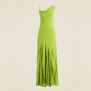 J. Crew Collection Asymmetrical Cowl-neck Gown